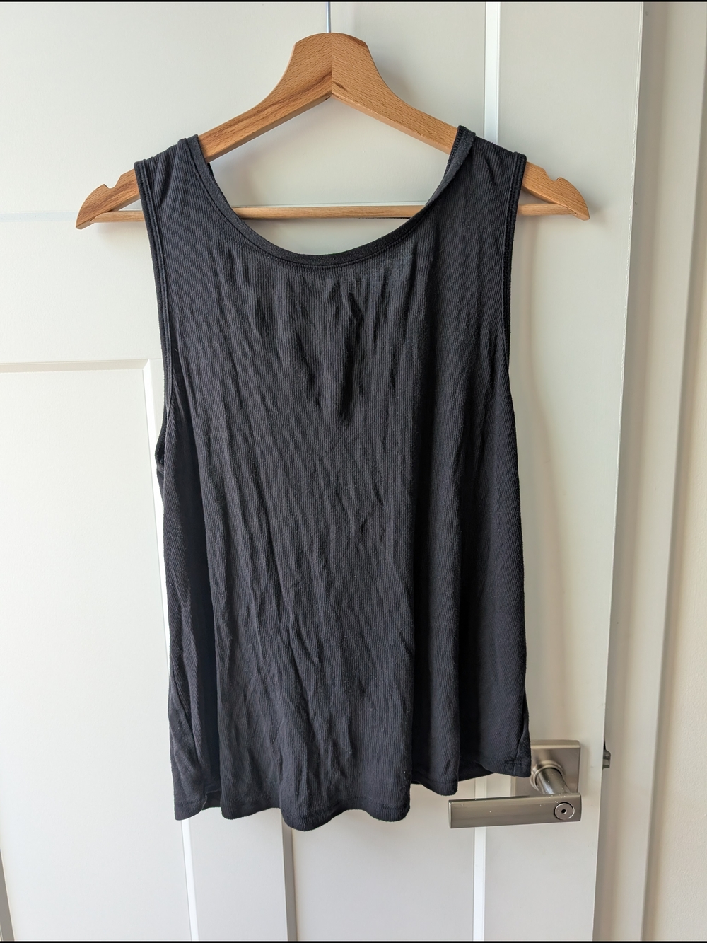 Women’s Athleta Open Back Black Tank Top